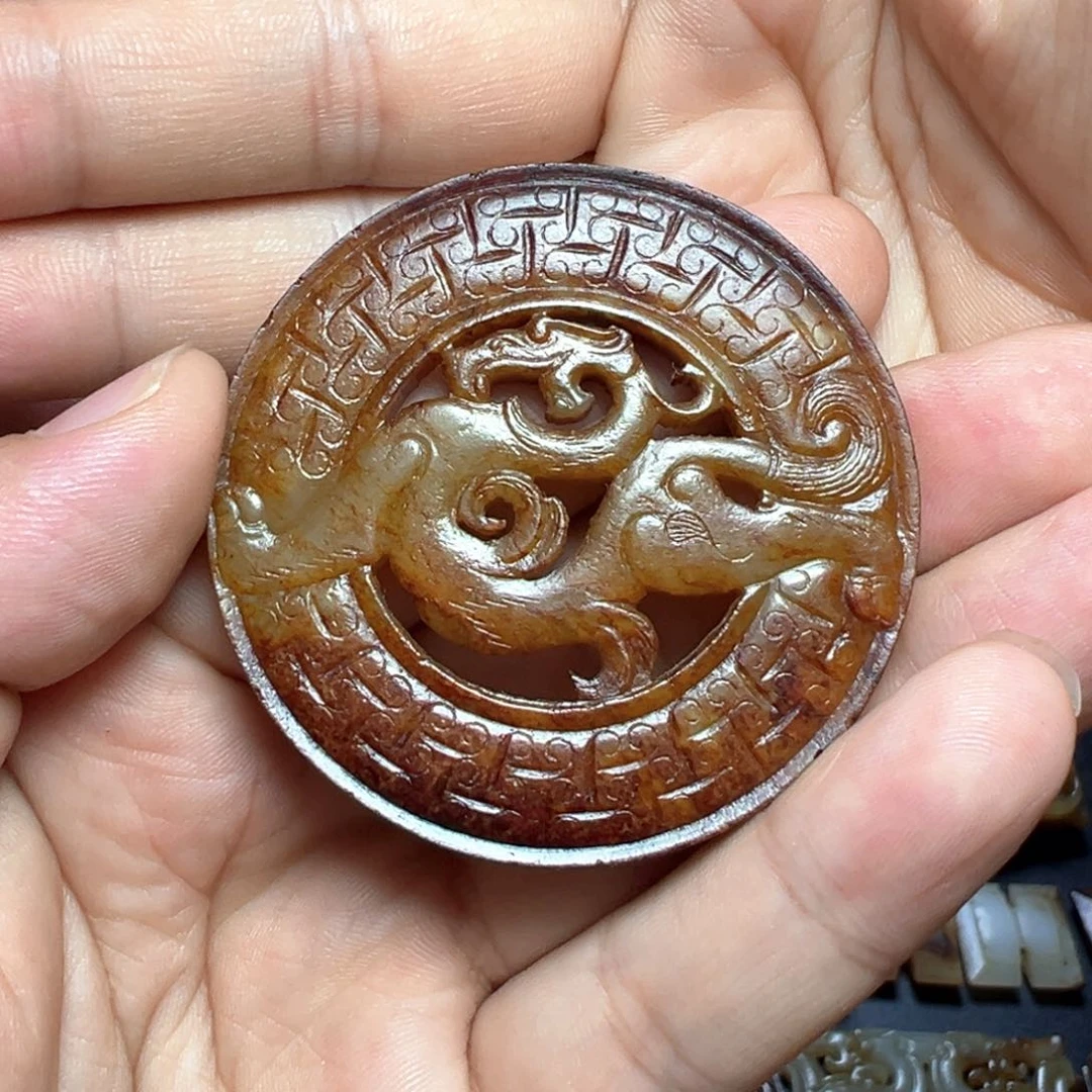 和田玉未镶嵌颈饰財*