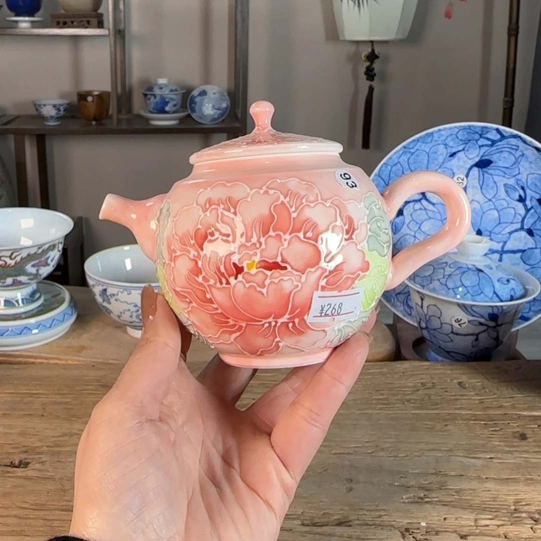 杯景德镇陶瓷柴烧多人