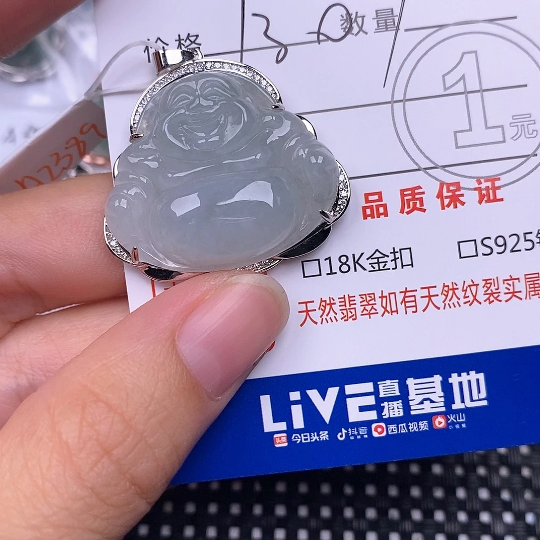 翡翠银S925镶嵌颈饰