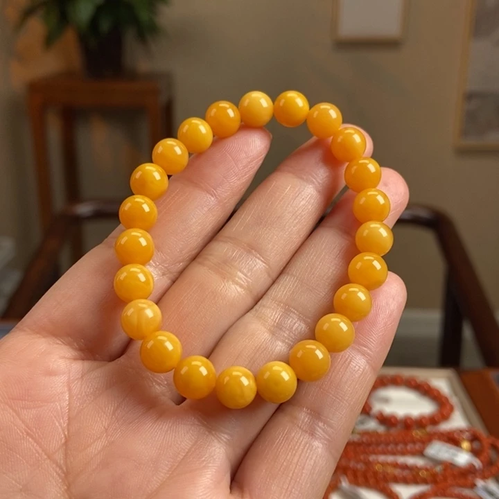 琥珀手链未镶嵌蜜蜡手串8