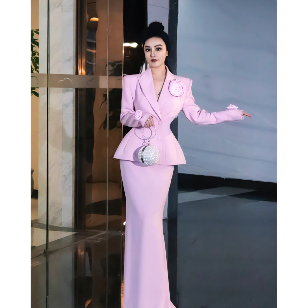 【星姐推荐】星原创高级定制「桃园心事」设计师款小众轻奢名媛套装