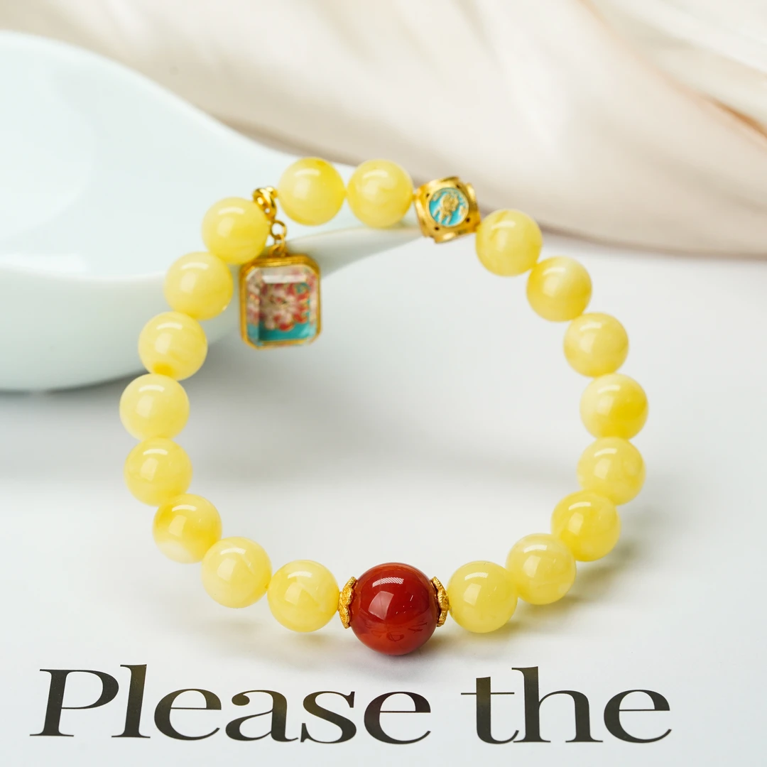 【小北好物】蜜蜡DIY手串约9mm+【多样性发一件】-17QH246X53