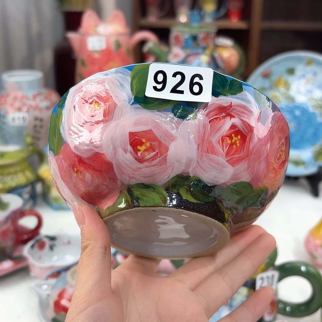 景德镇手绘高温釉下彩陶瓷茶具