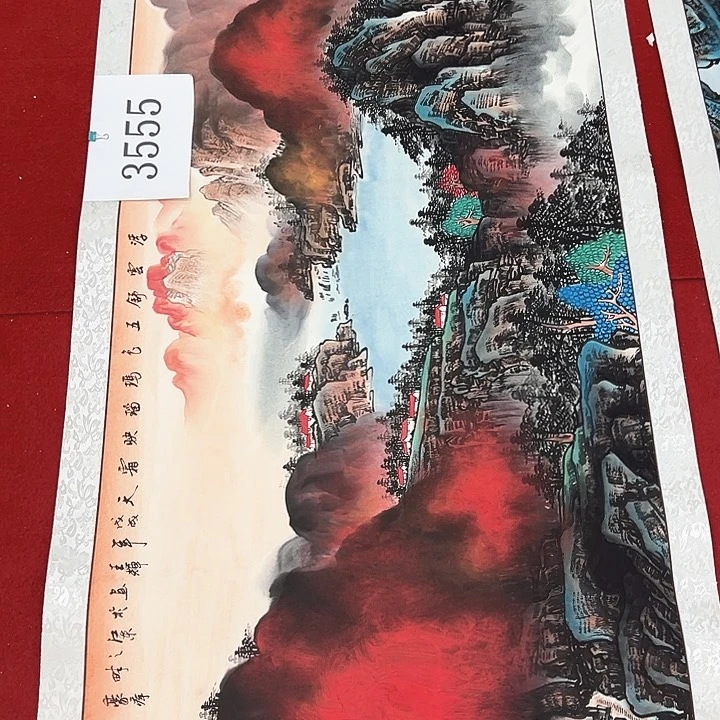 国画新年快乐纯手工纯手绘