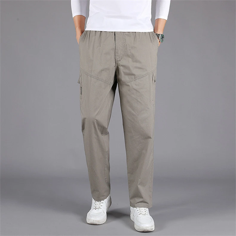 舒适运动卫裤薄系带松紧腰宽松男裤长裤子宽松裤子休闲裤长裤百搭