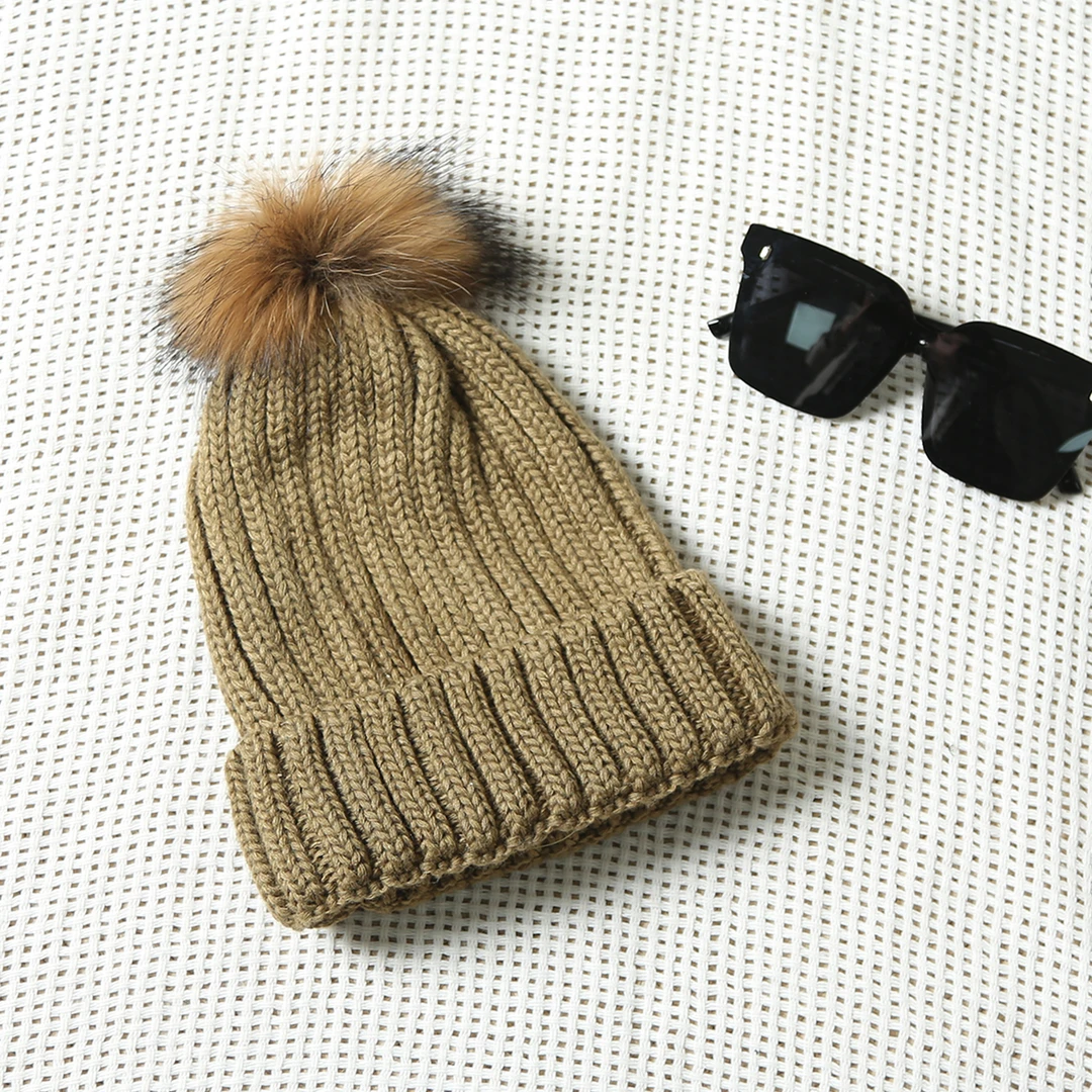 冬季针织貉子毛球加厚潮流休闲女士纯色可亲子保C-CL533拍一发二