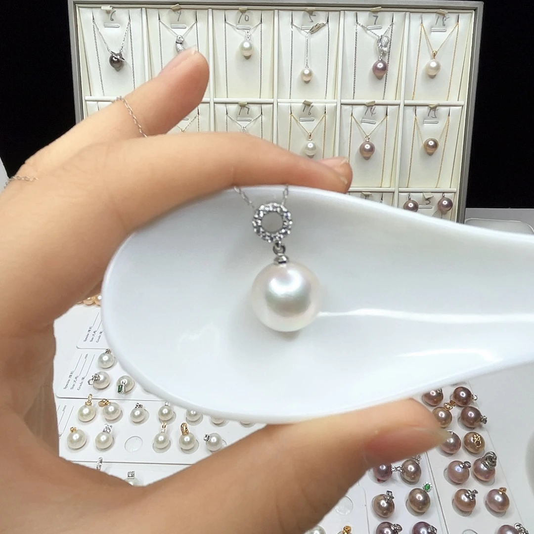 合金淡水珍珠吊坠(赠链)