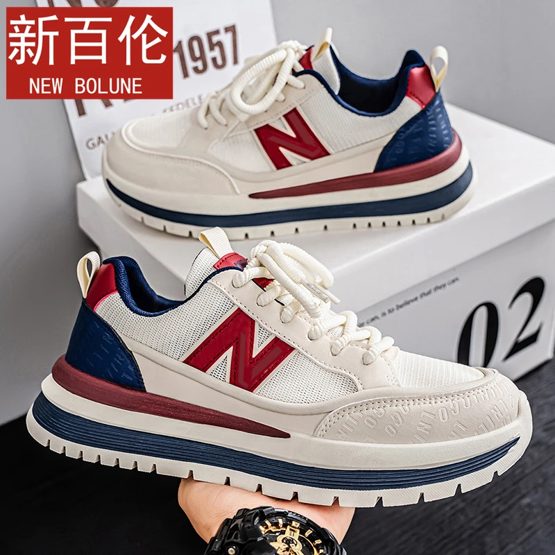 新百伦冬季舒适防滑透气软底时尚网面百搭休闲运动鞋