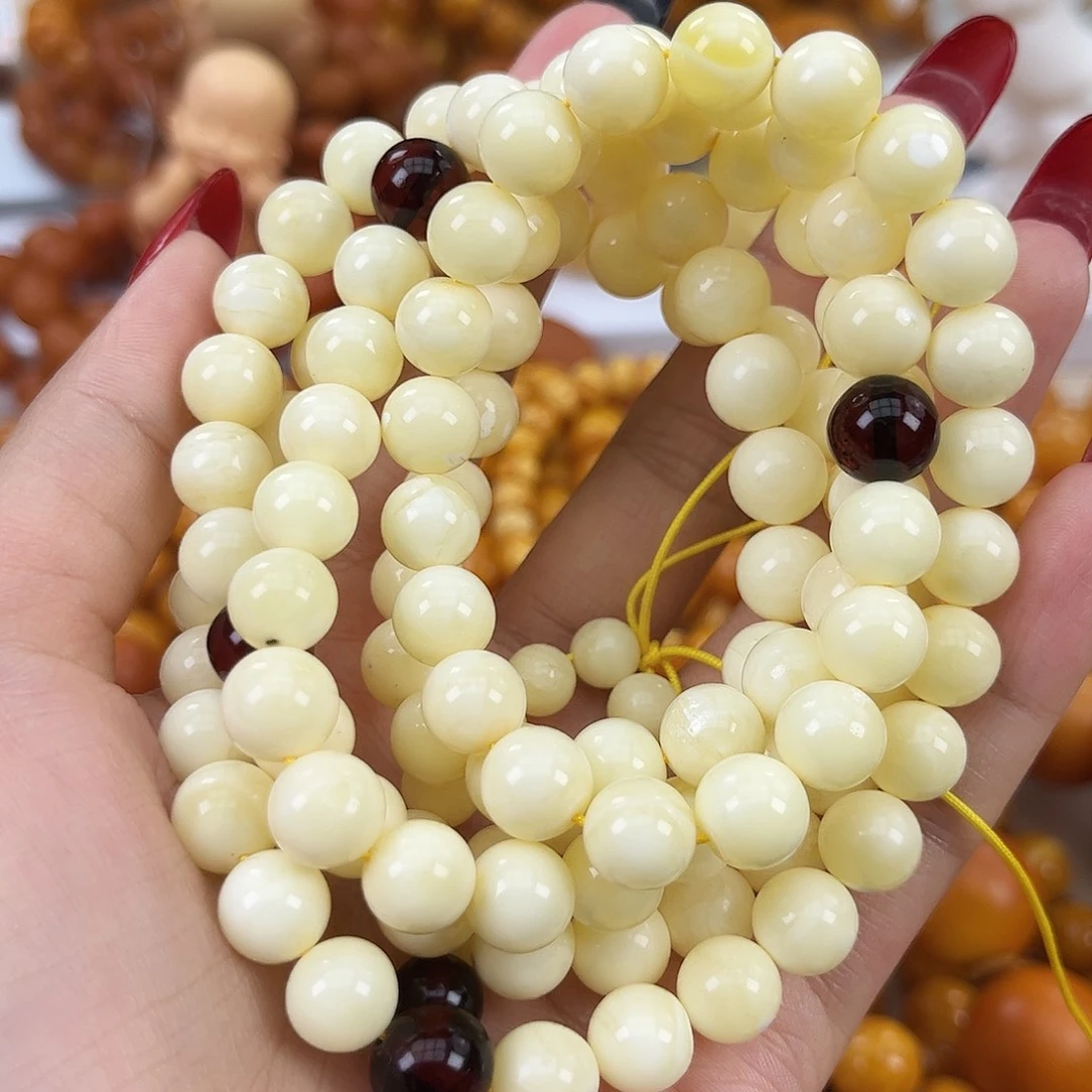 琥珀颈饰未镶嵌蜜蜡