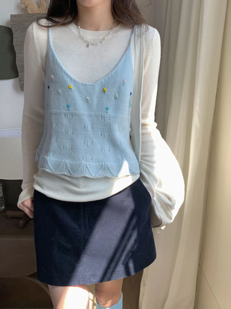 Even一雯【韩女秘诀】韩系高智感含羊毛百搭单品简约日常打底衫