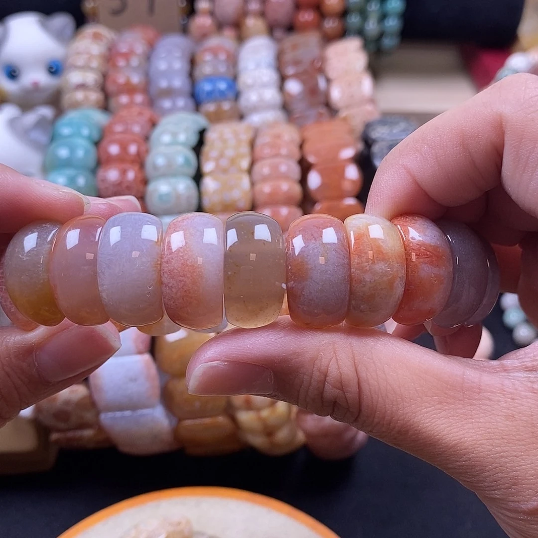 硅化珊瑚（珊瑚玉）手牌未镶嵌22