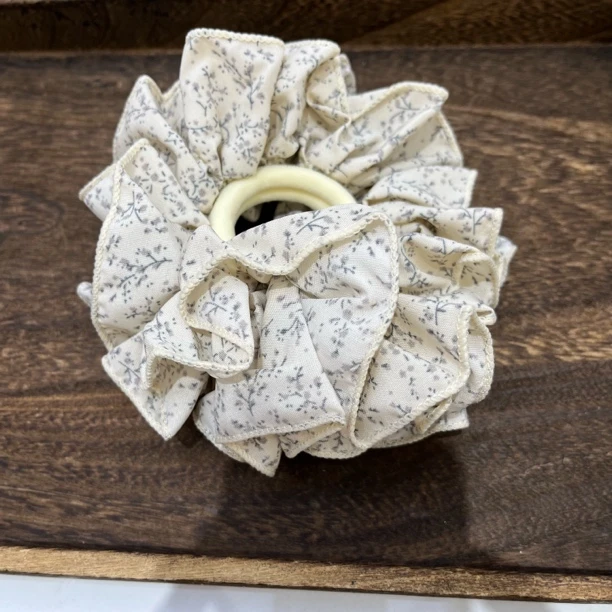 0731-瑞丽风日韩轻职风原创设计女发圈做旧优雅纯手工晕染