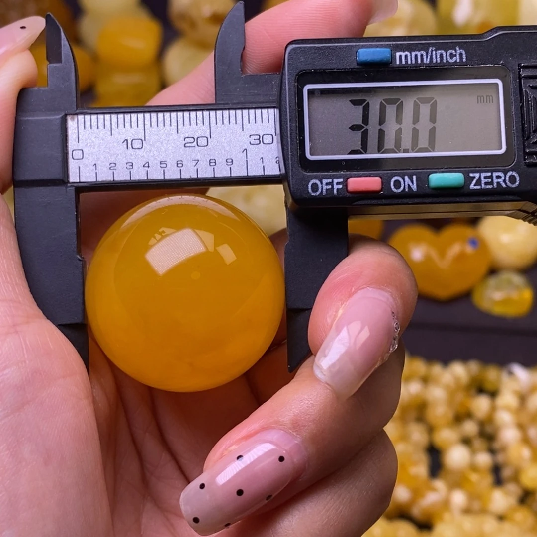 蜜蜡未镶嵌裸石珠子