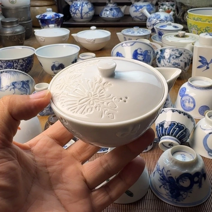 青花瓷器杯子茶具