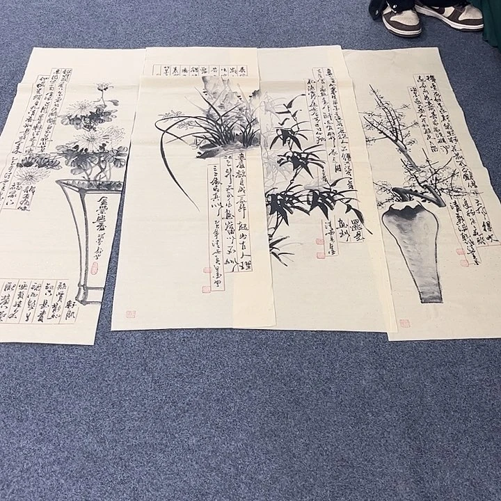 国画手绘国画捡漏!