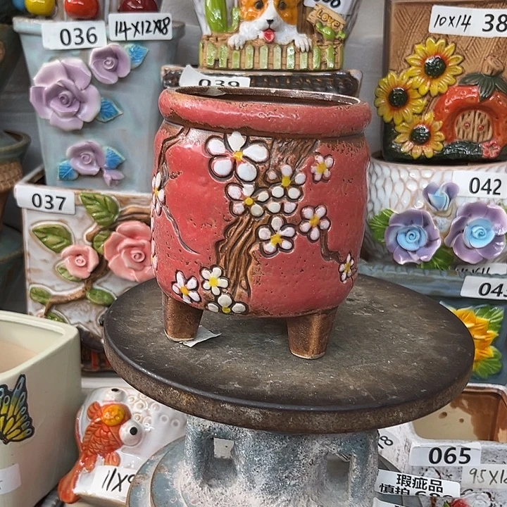 粗陶材质多肉花盆