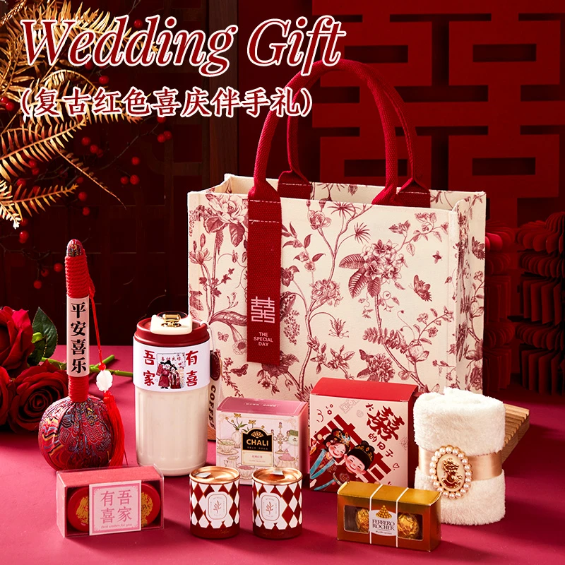 伴手礼女伴娘高档实用礼品送姐妹团闺蜜结婚回礼手提包送宾客礼品