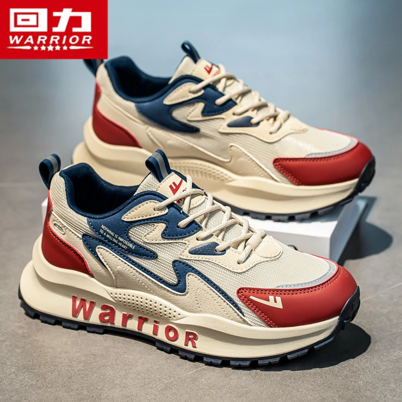 回力男鞋夏季2025新款透气网面运动板鞋厚底百搭增高休闲阿甘潮鞋