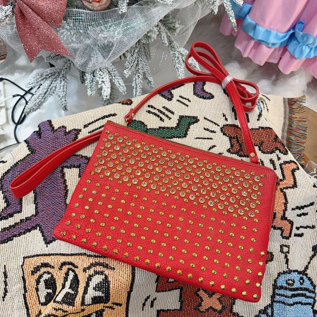 95新 MCM mcm满钻单肩斜挎包 a5969