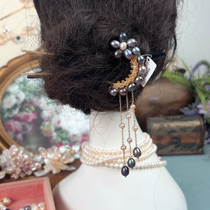 未镶嵌淡水珍珠发饰