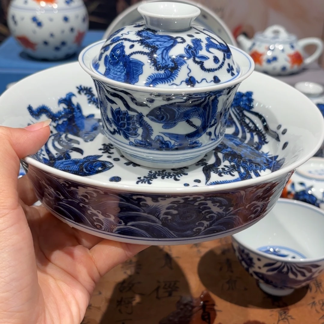 家***兴手工手绘陶瓷茶具