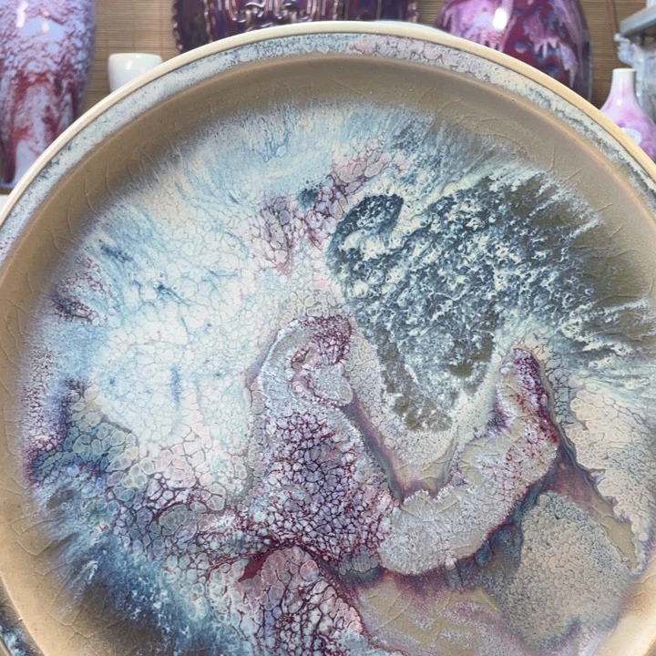 摆件参禅悟道手工赏盘