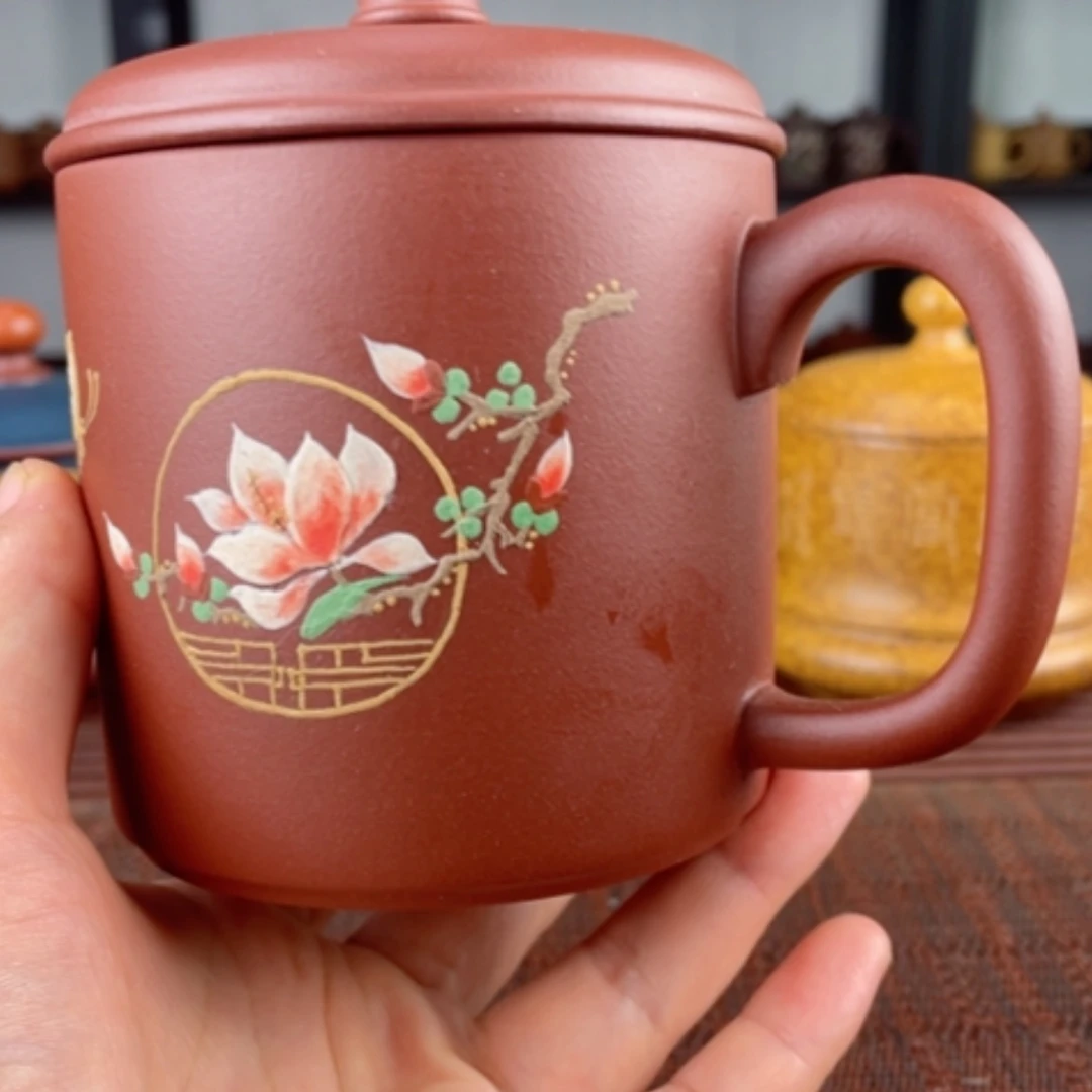 【闪购商品】茶杯紫砂宜兴原矿紫砂盖杯微瑕