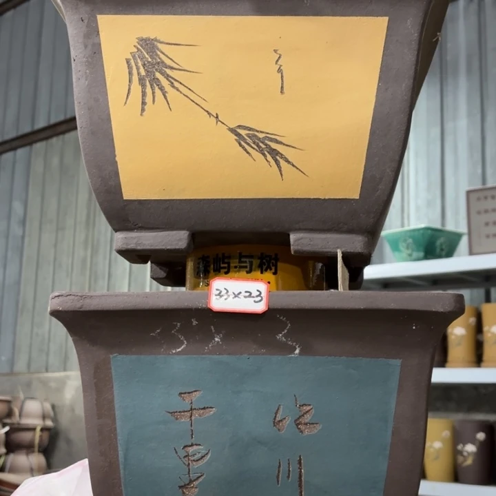 紫砂花盆    100-2。