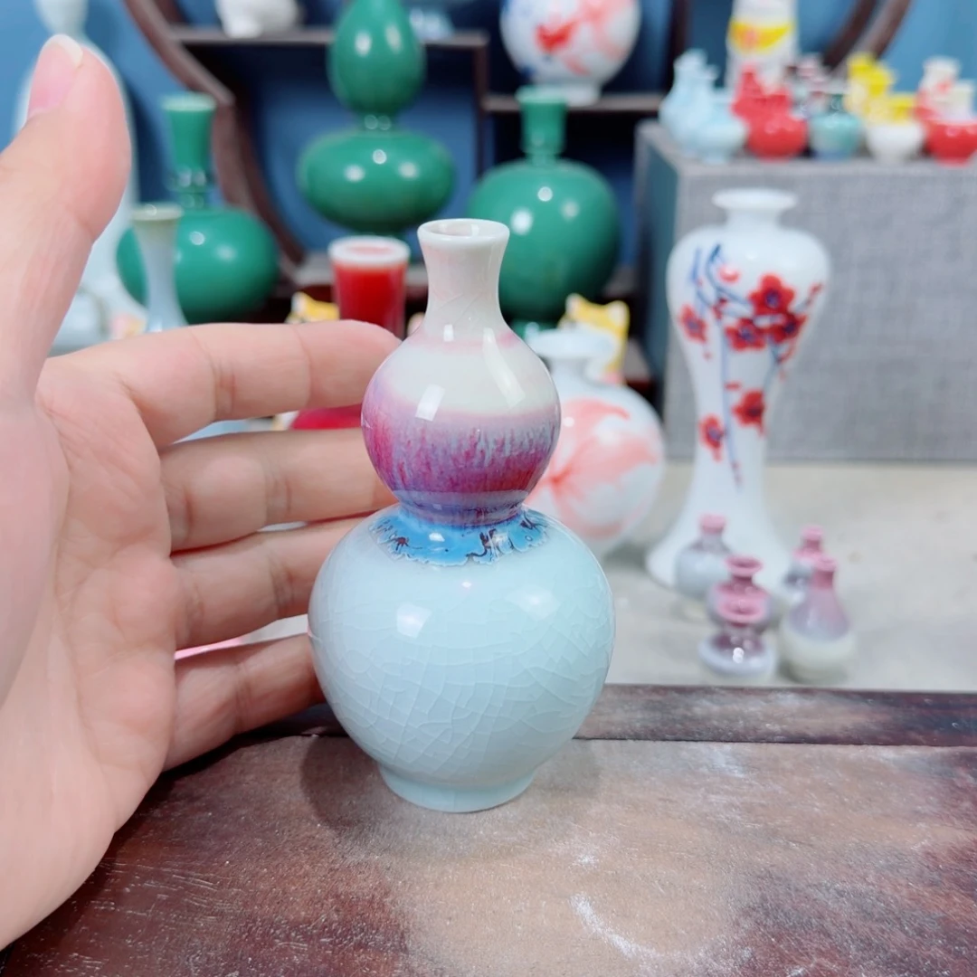 陶瓷手工小花器摆件