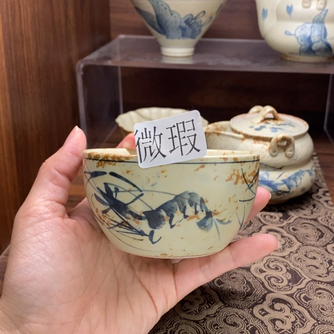 釉下彩纯手绘微瑕