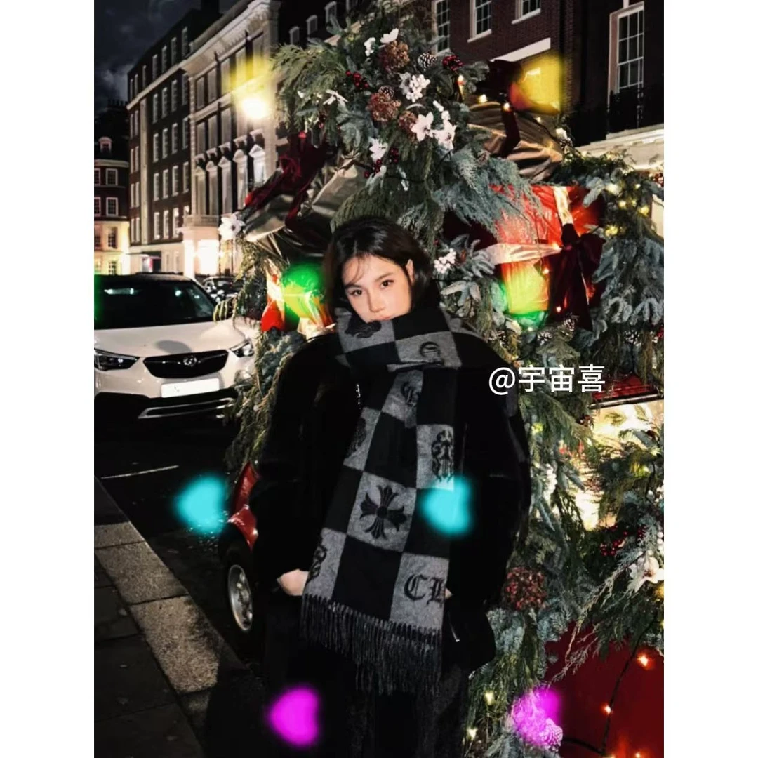 铜合金手链 【黑灰拼色十字架围巾】