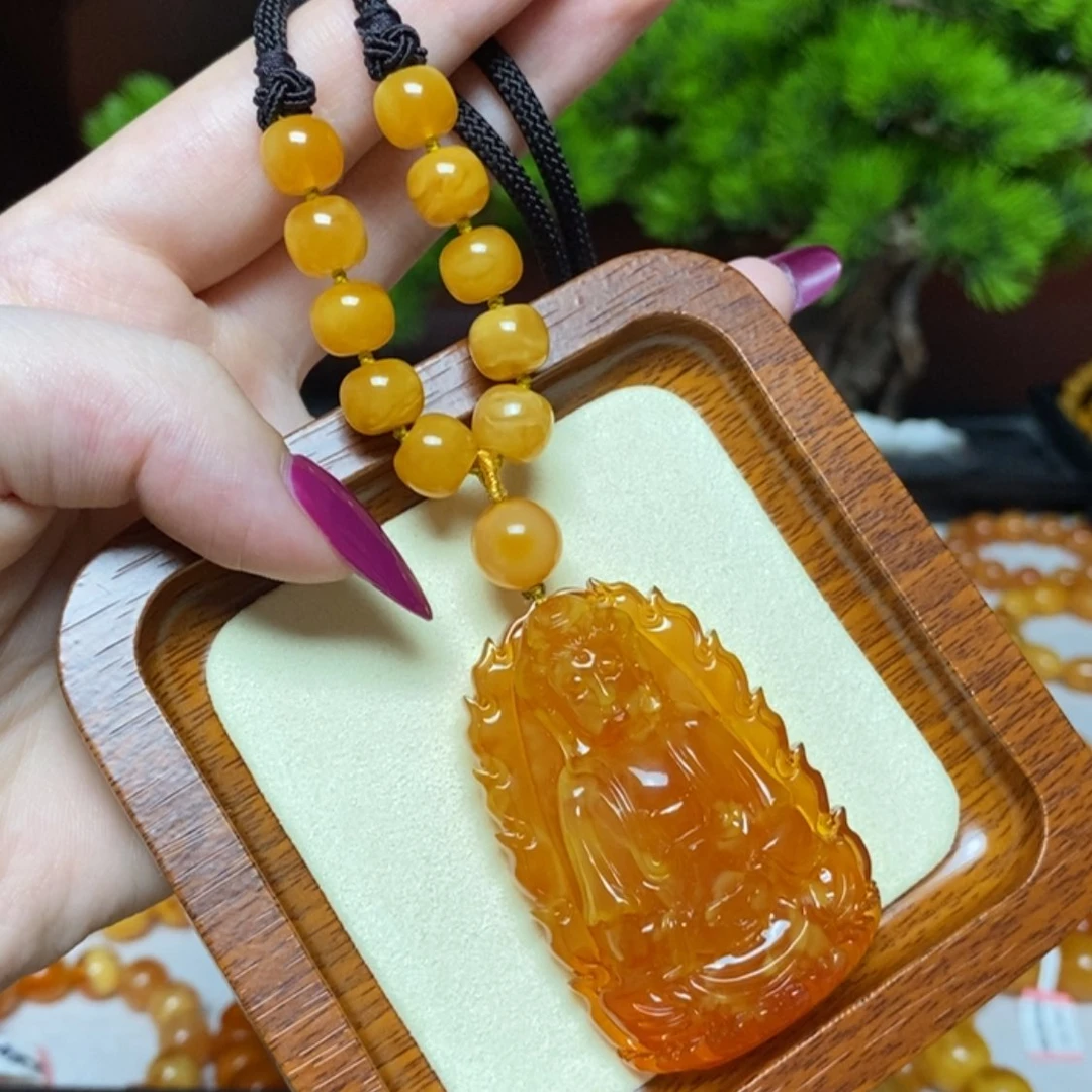 【闪购商品】蜜蜡颈饰未镶嵌项链