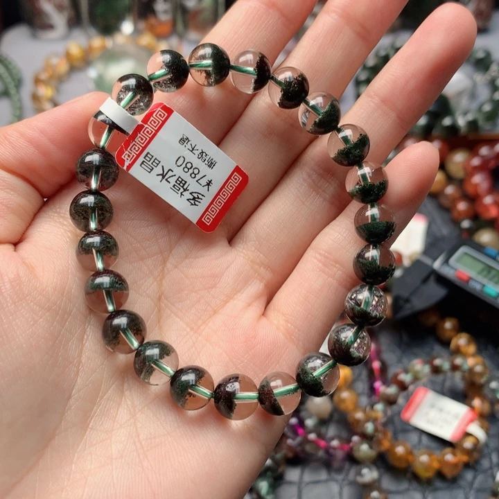 水晶手绳未镶嵌我***识天然