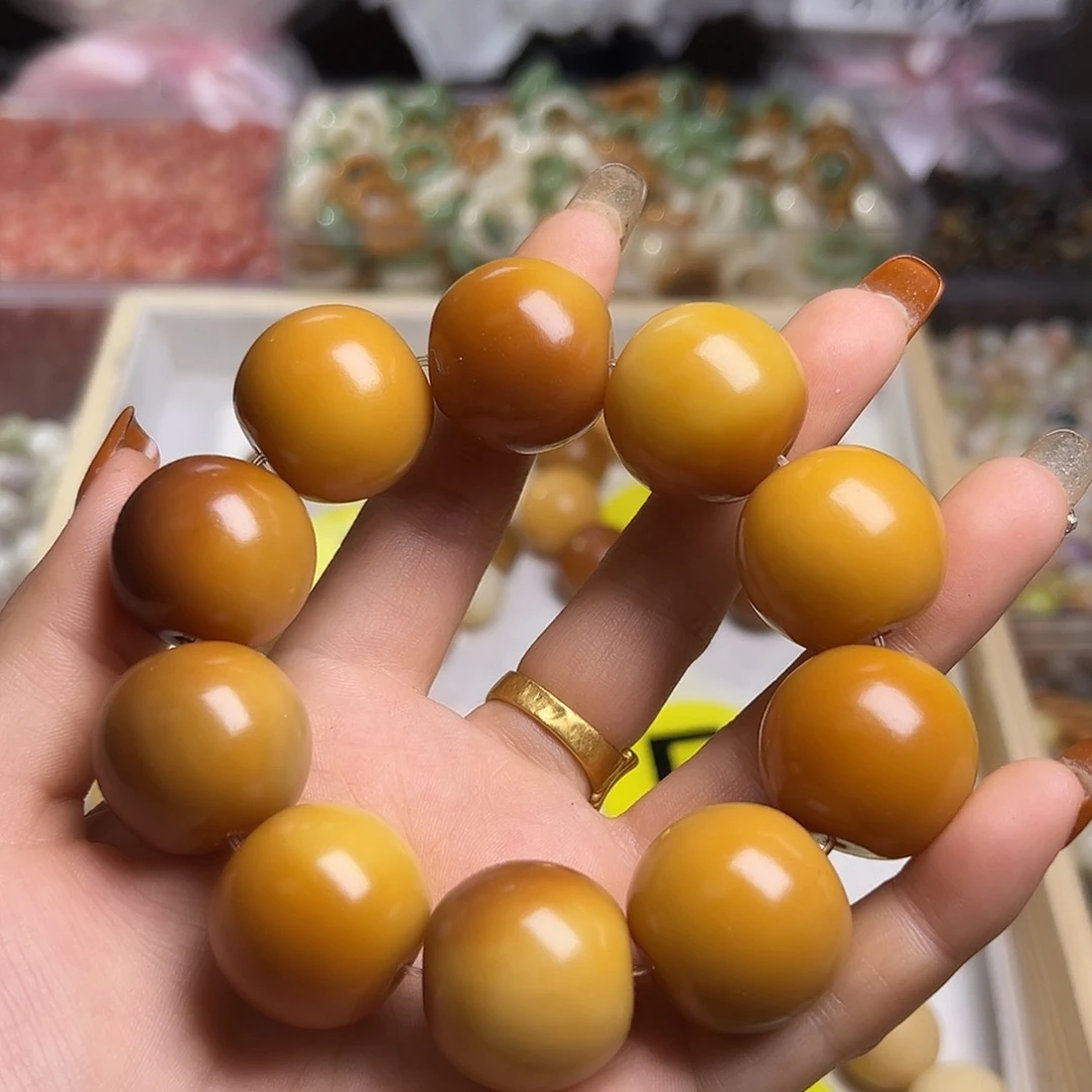 白玉菩提吊坠折*卡24干磨平果1条微瑕