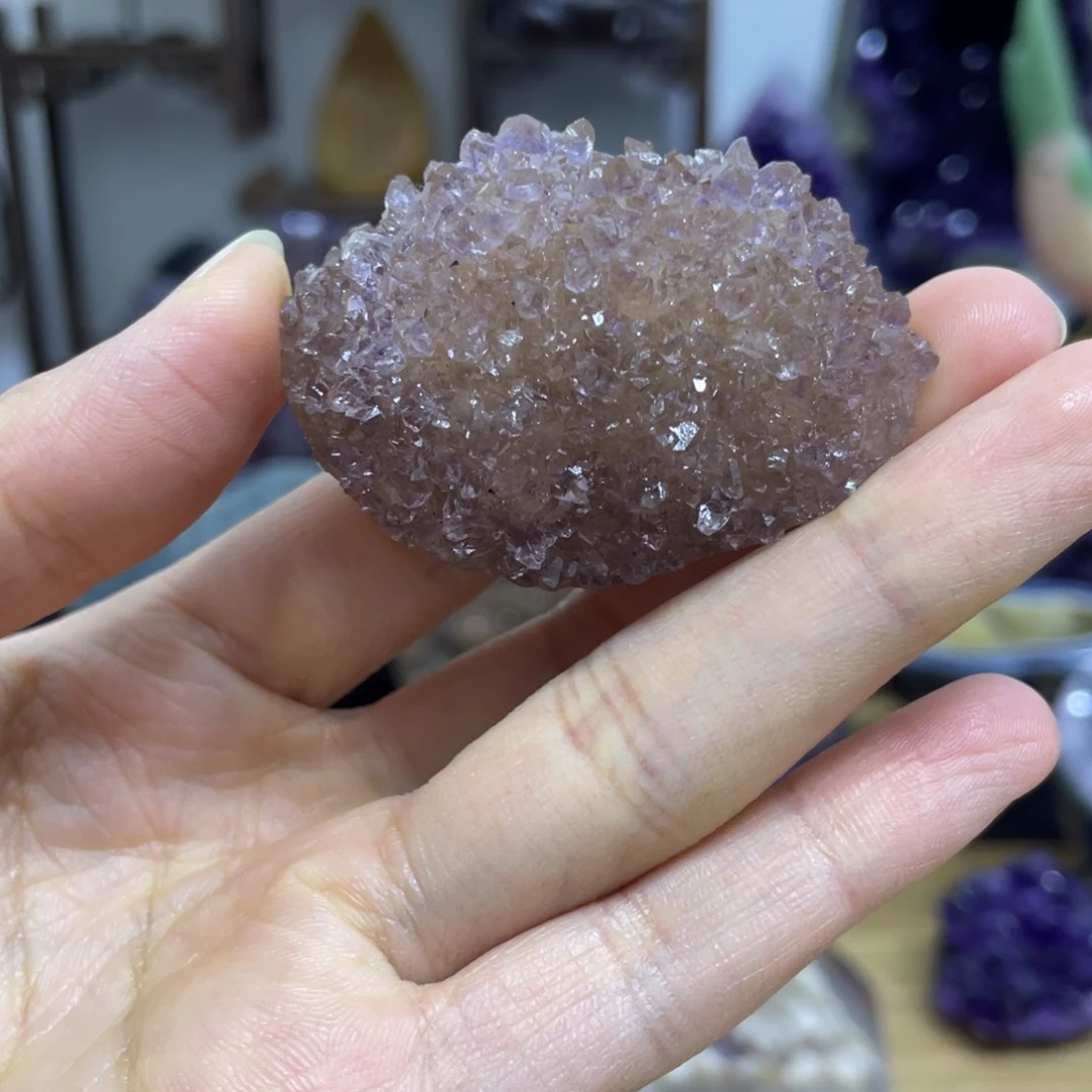 紫晶珠宝半成品未镶嵌晶花