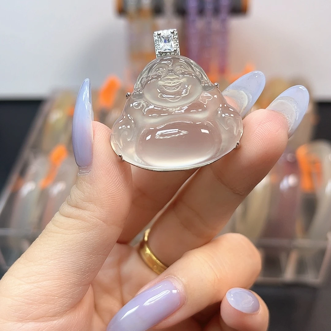 玛瑙/玉髓银S925镶嵌颈饰