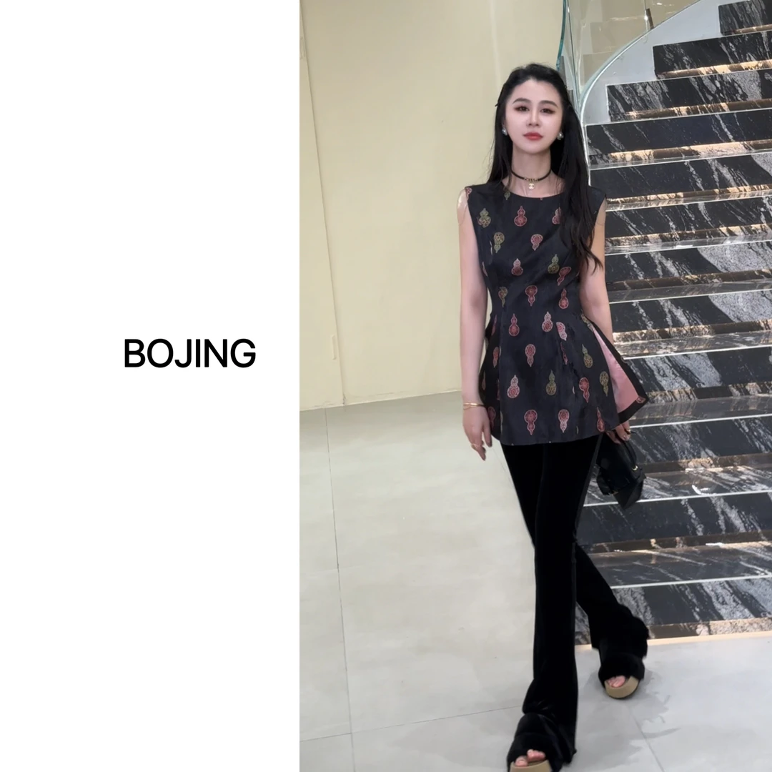 【粉玉福禄】新中式显瘦气质休闲百搭无袖马甲