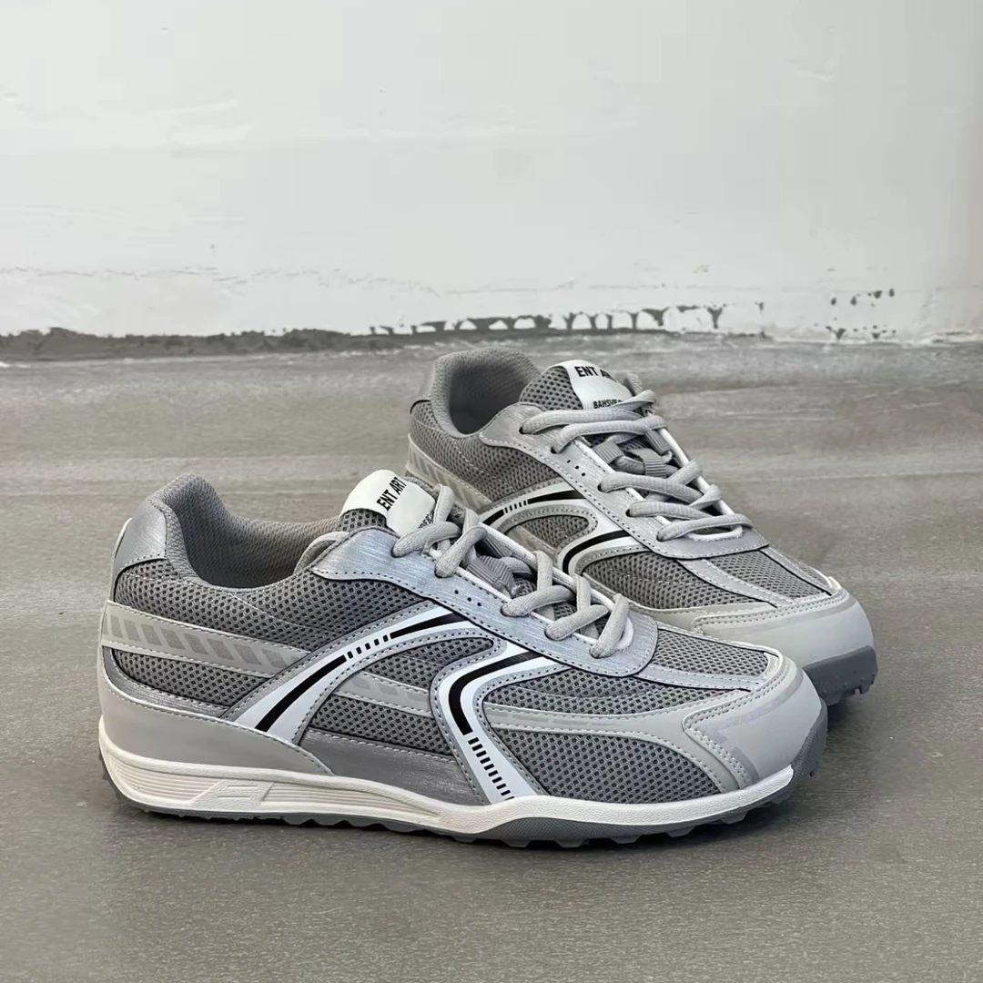 小众复古网面德训鞋女款2025新款内增高赛车鞋时尚百搭运动休闲鞋