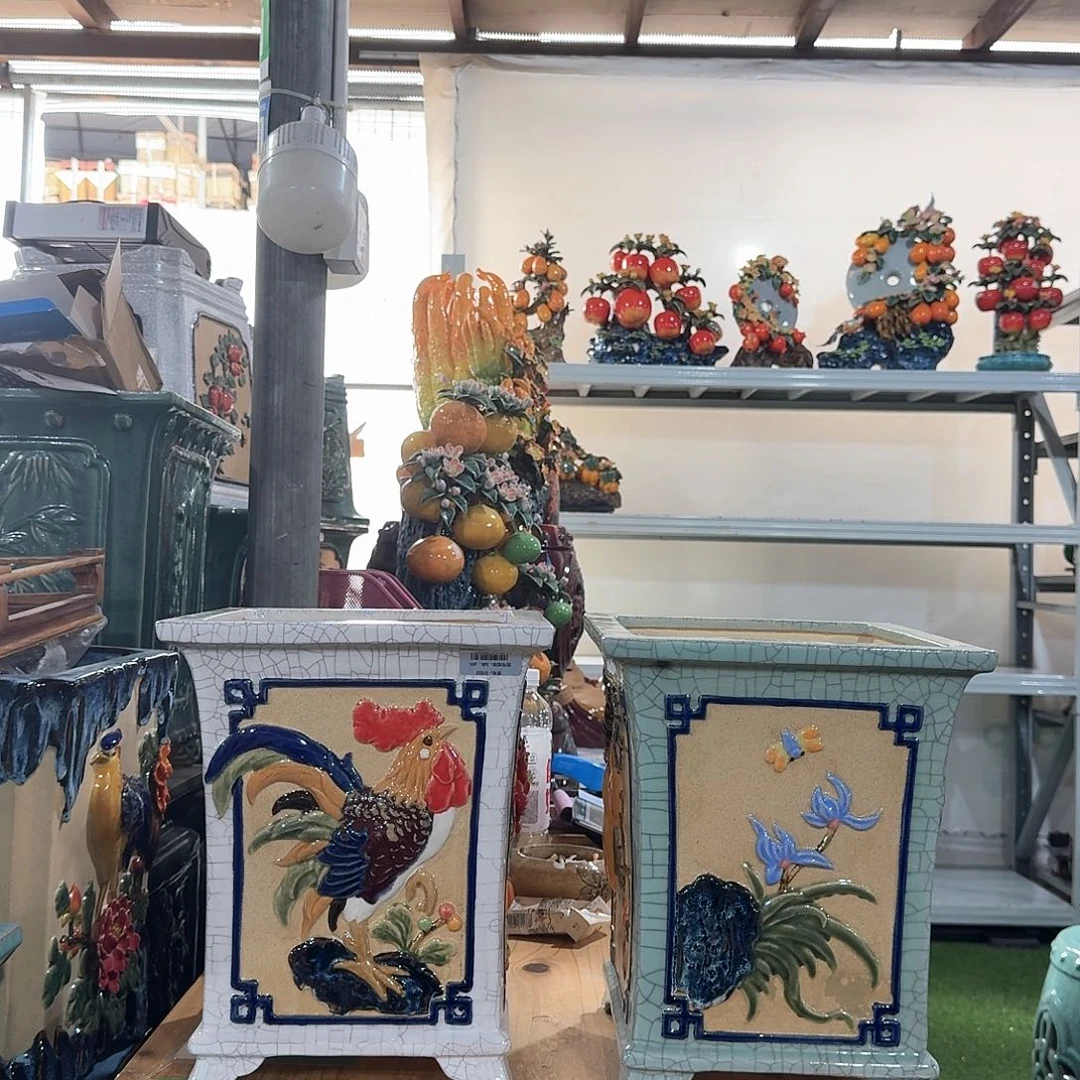 3***园精品石湾花盆高端大气