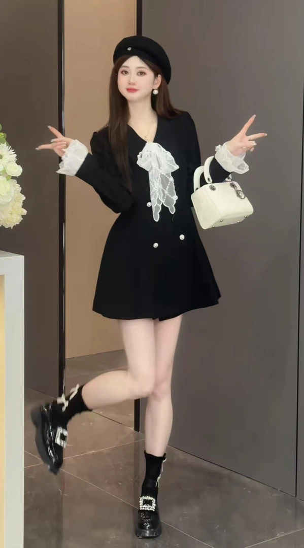 【林金金】【巴黎夜色】气质百搭设计感时尚韩版外套预C5WT0089A