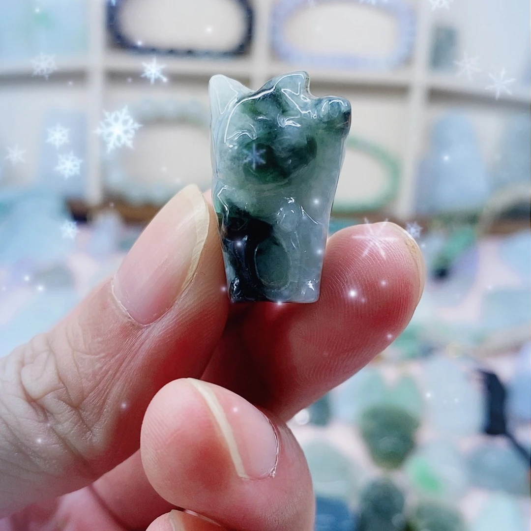 吊坠(不含链)未镶嵌翡翠天然