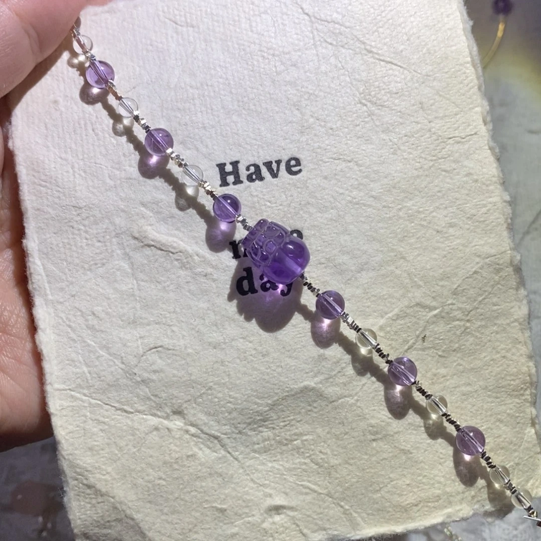 手链水晶银S925镶嵌