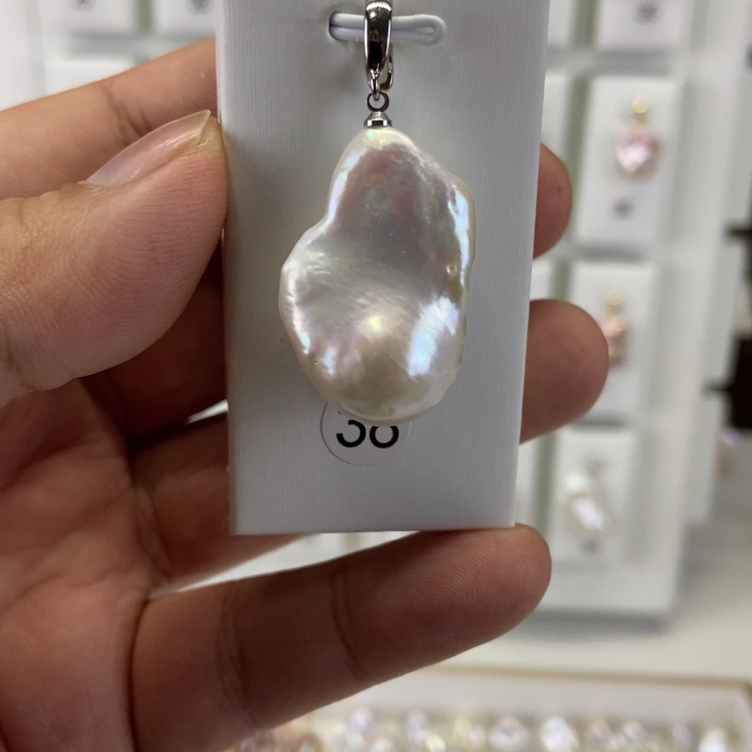 吊坠(不含链)淡水珍珠合金