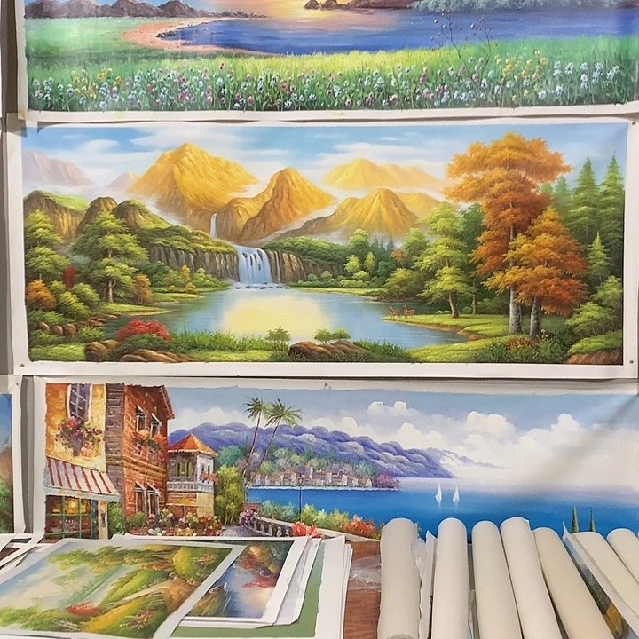 油画70*180手绘油画