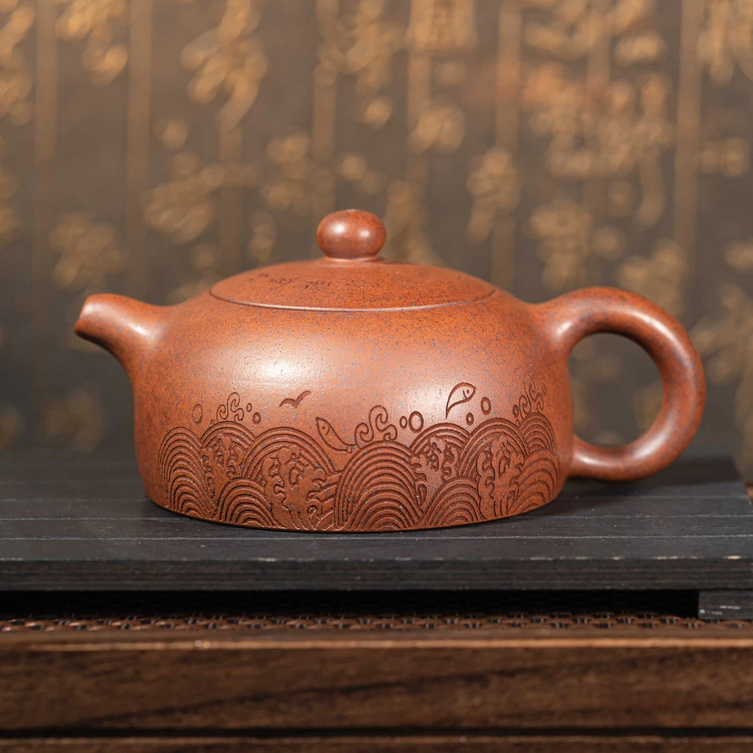 GS-030   宜兴手工紫砂   半月