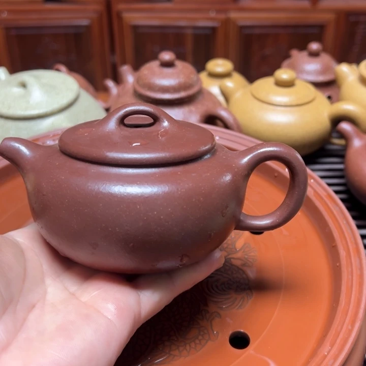 哈***3茶杯紫砂宜兴原矿底槽清