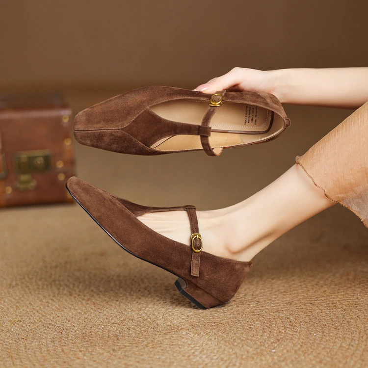 3cm 法式气质百搭豹纹单鞋春季通勤简约舒适软底时尚浅口玛丽珍鞋