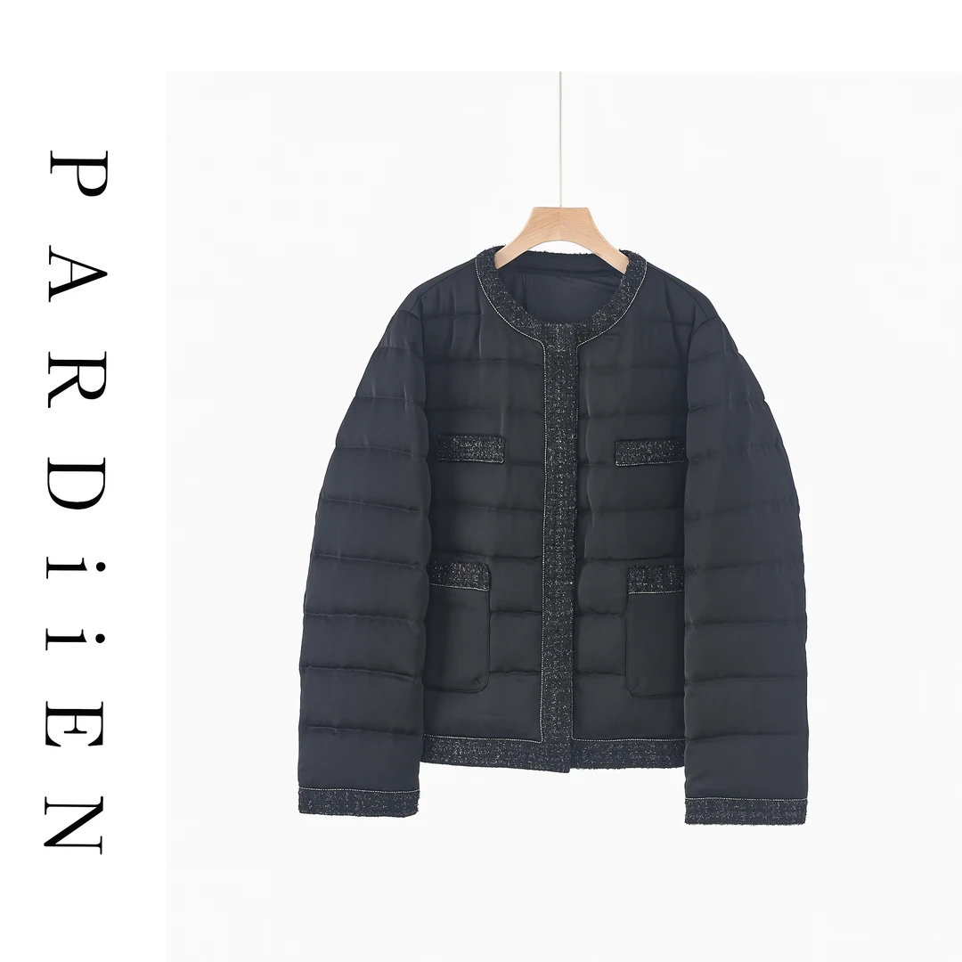 【北总严选】帕迪恩气质短款小香风鹅绒服25PD-551522