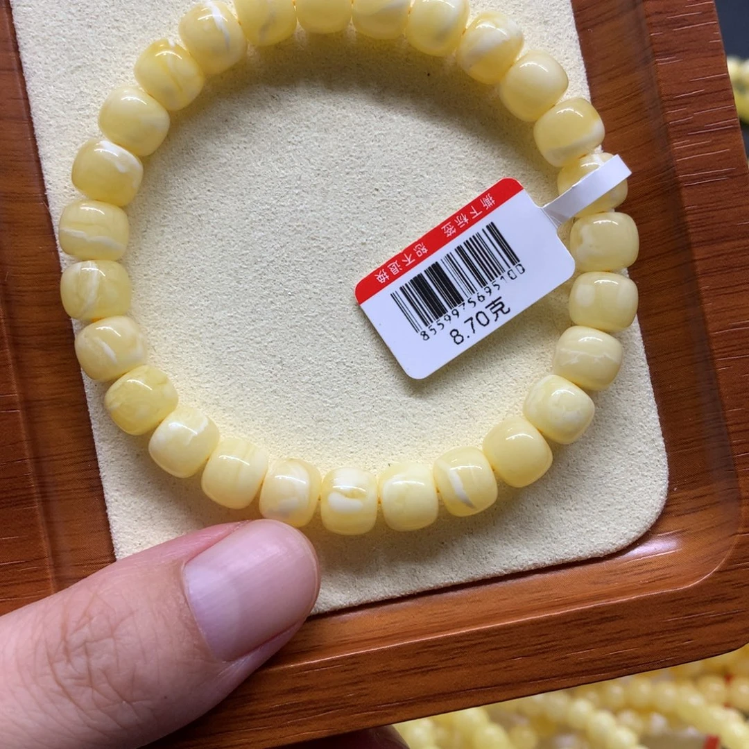 蜜蜡未镶嵌手链蜜蜡