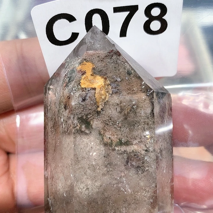 水晶天然水晶柱子C078未镶嵌浮**空